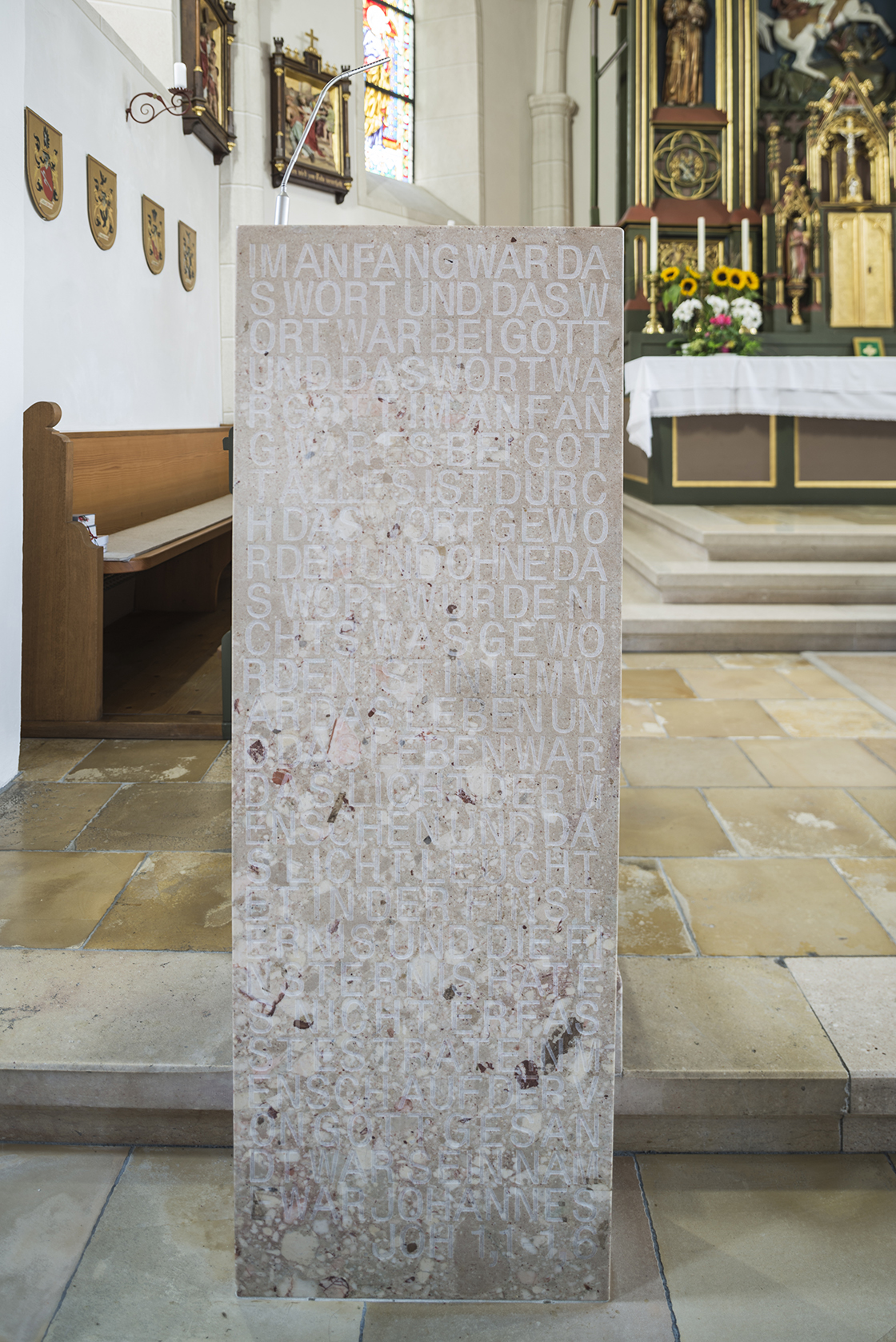Ambo with texts from the Old Testament (with Meinrad Mayrhofer) @ Renate Schrattenecker-Fischer